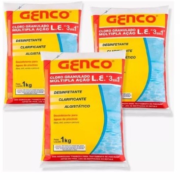 Genco L.E Cloro Granulado 1kg multiplação